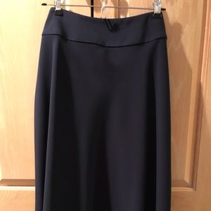 Pendleton Navy Bias-cut Skirt